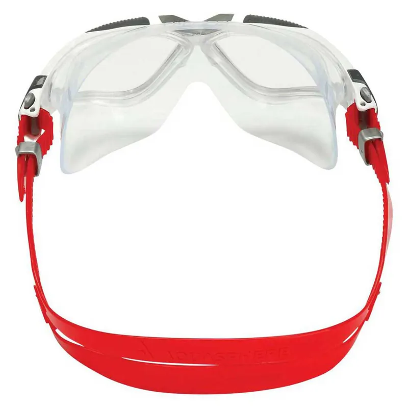Aqua Sphere Vista Clear Lens Goggles White Red-2